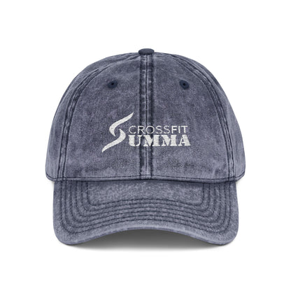 Vintage Look "Dad" Hat - White CrossFit Summa logo