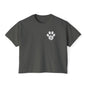 Women's Boxy Tee, Gym Dog Edition (light logo)