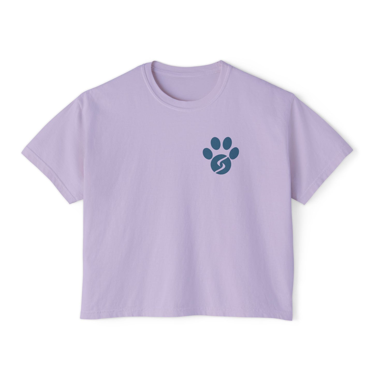 Women's Boxy Tee, Gym Dog Edition (dark logo)