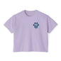 Women's Boxy Tee, Gym Dog Edition (dark logo)