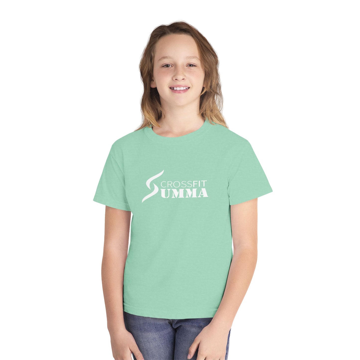 Youth CrossFit Summa Tee - white logo