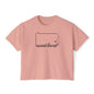 "Sweat Local" Women's Boxy Tee (Comfort Colors)