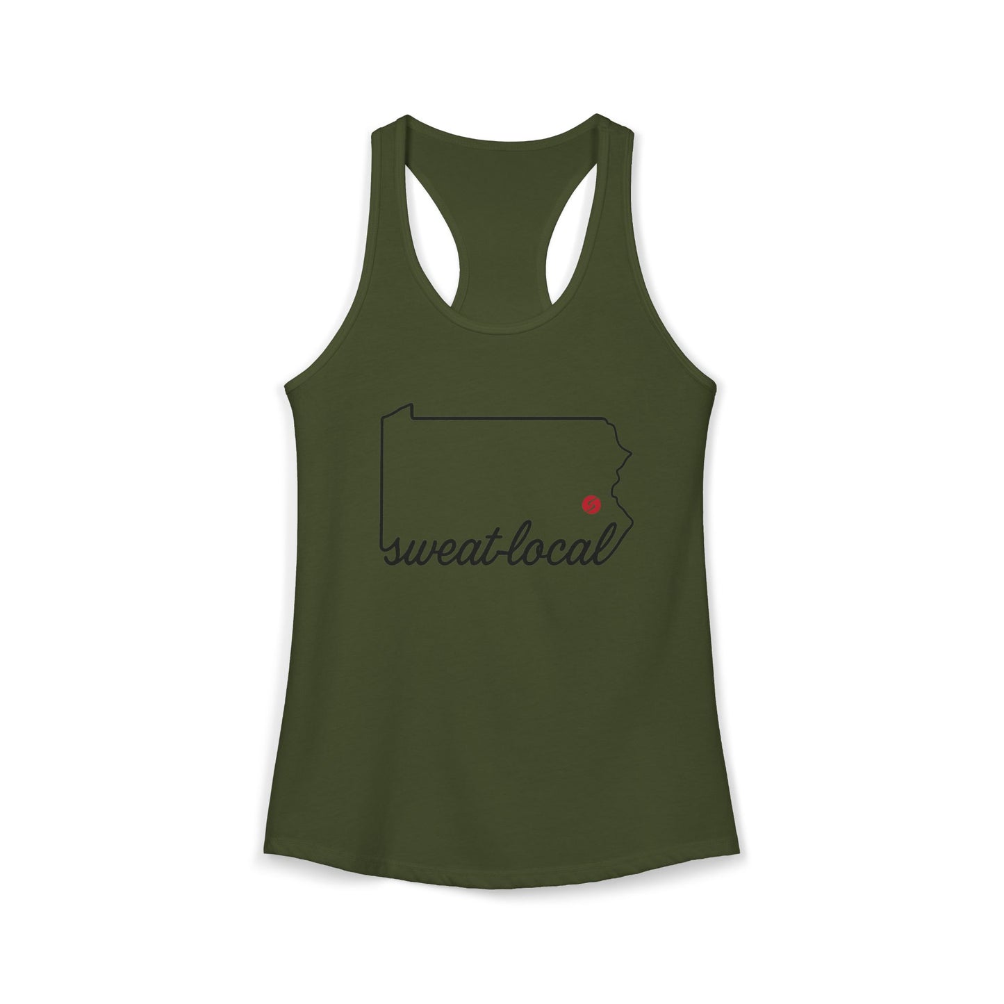 "Sweat Local" Women's Ideal Racerback Tank (Next Level)