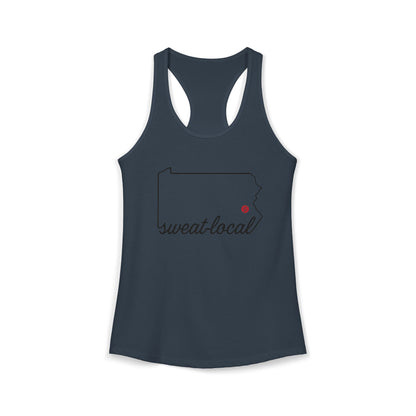 "Sweat Local" Women's Ideal Racerback Tank (Next Level)