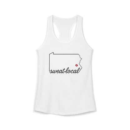 "Sweat Local" Women's Ideal Racerback Tank (Next Level)
