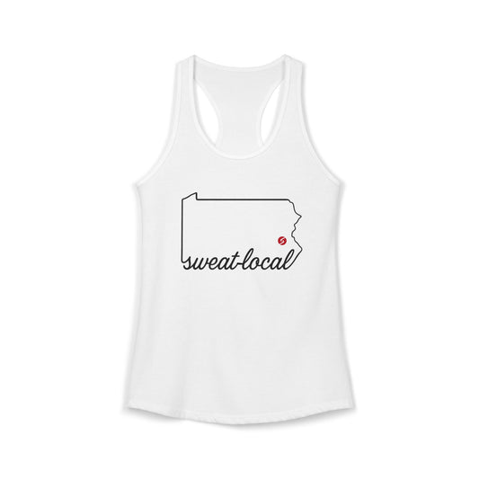 "Sweat Local" Women's Ideal Racerback Tank (Next Level)
