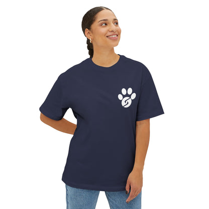 Unisex Oversized Boxy Tee - Gym Dog Edition (Light Logo)
