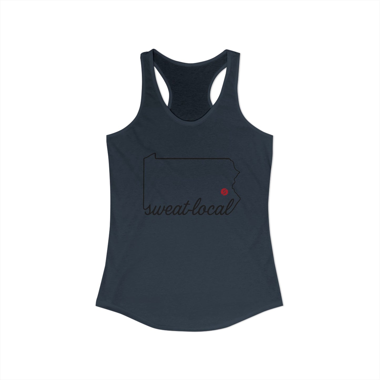 "Sweat Local" Women's Ideal Racerback Tank (Next Level)
