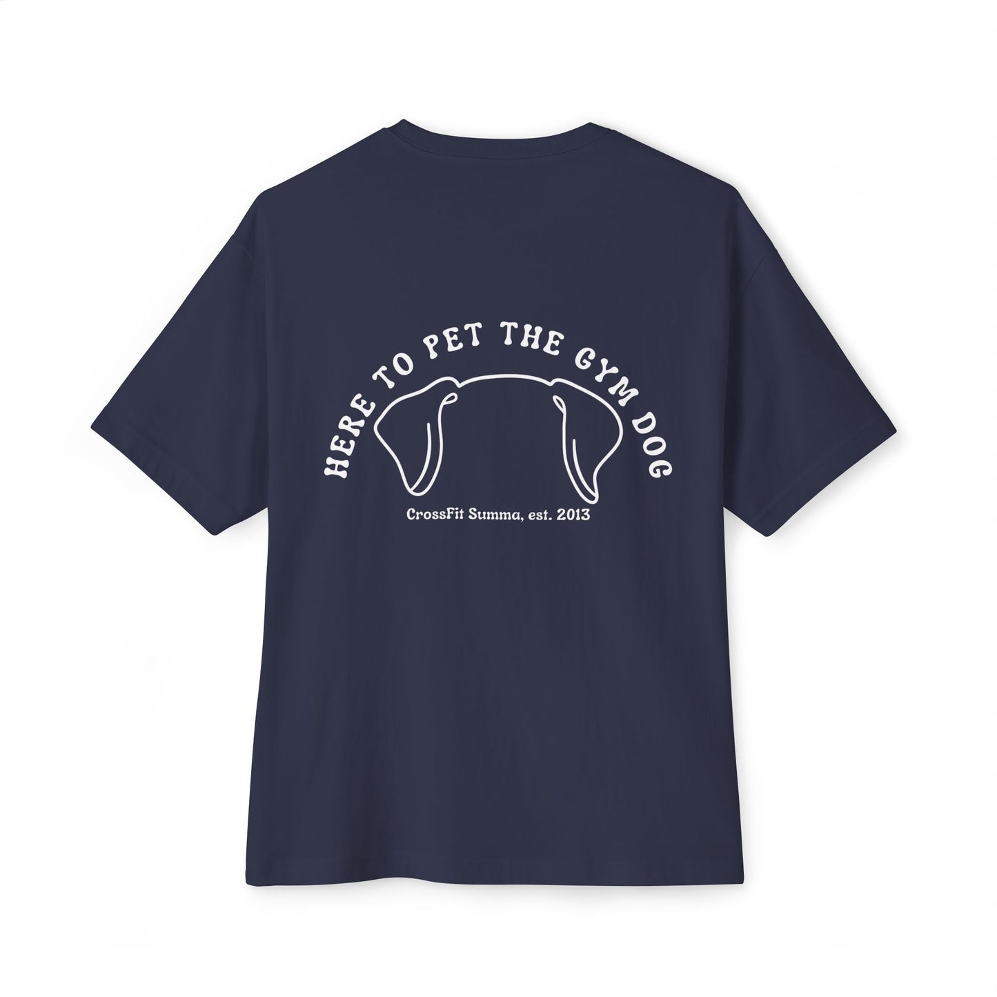 Unisex Oversized Boxy Tee - Gym Dog Edition (Light Logo)