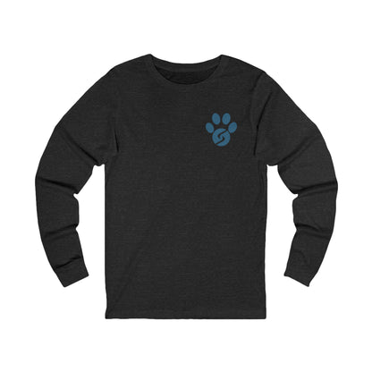 Unisex Long Sleeve Tee: Gym Dog Edition, dark logo