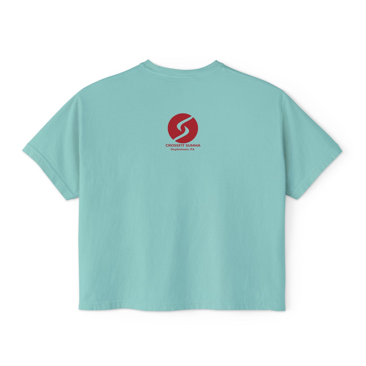 "Sweat Local" Women's Boxy Tee (Comfort Colors)