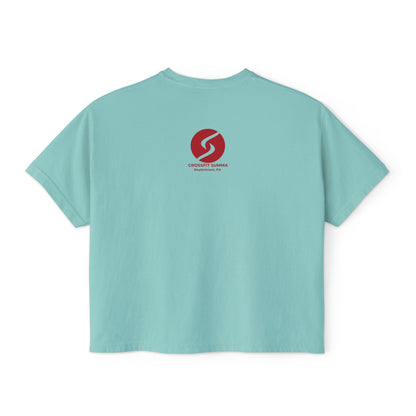 "Sweat Local" Women's Boxy Tee (Comfort Colors)